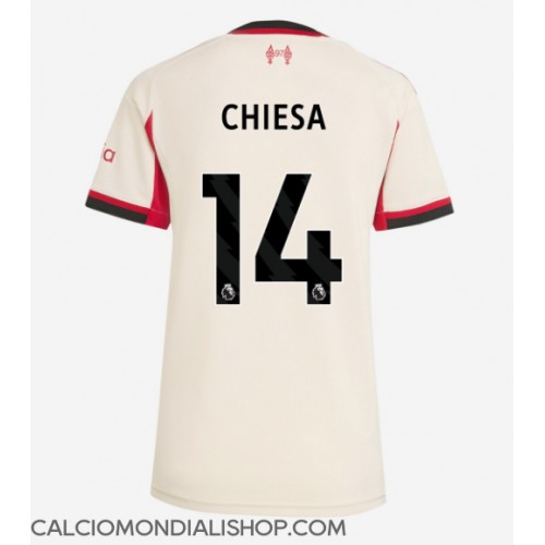 Maglie da calcio Liverpool Federico Chiesa #14 Seconda Maglia Femminile 2025-26 Manica Corta